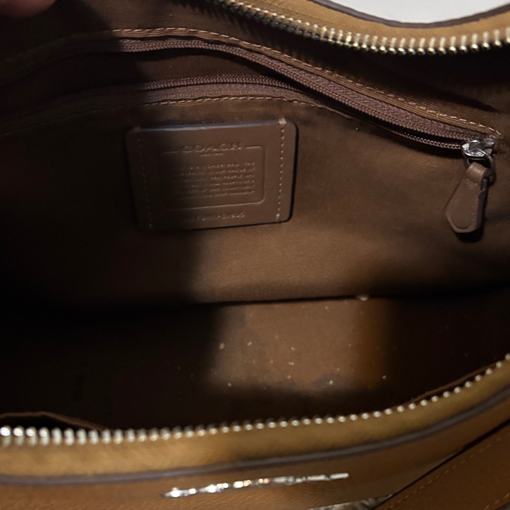 Coach Brown Leather Shoulder Bag - Picture 6 of 8